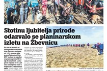 Članak Glas Istre Planik Umag okupljanje članova i izlet Žbevcica 05.03.23.